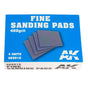 Ak Interactive - Tools - Fine Sanding Pads 400 grit 4ct