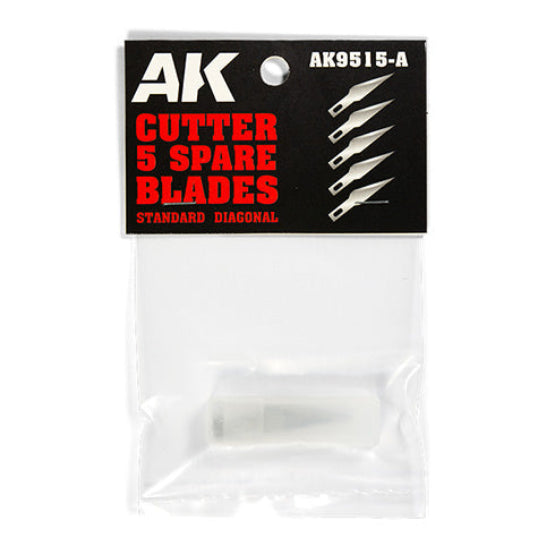 Ak Interactive - Tools - Standard Diagonal (5 Spare Blades) Replacement