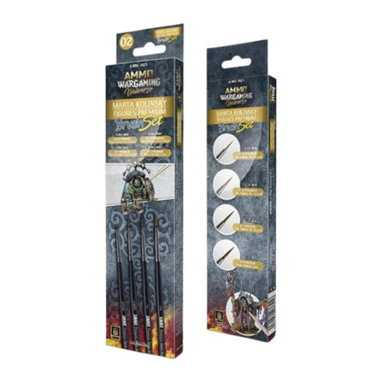Ammo by MIG Brushes - Wargaming Universe - Marta Kolinsky Figures Premium Brush Set