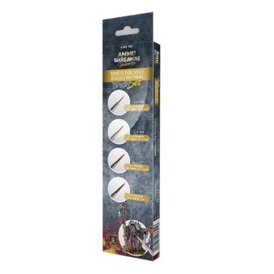 Ammo by MIG Brushes - Wargaming Universe - Marta Kolinsky Figures Premium Brush Set