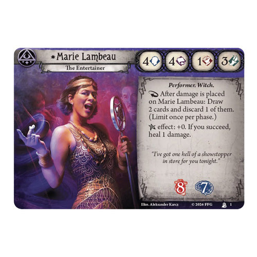 Arkham Horror LCG Marie Lambeau Investigator Deck