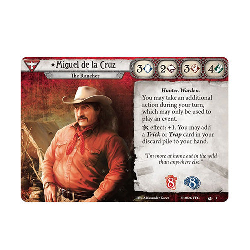 Arkham Horror LCG Miguel de la Cruz Investigator Deck
