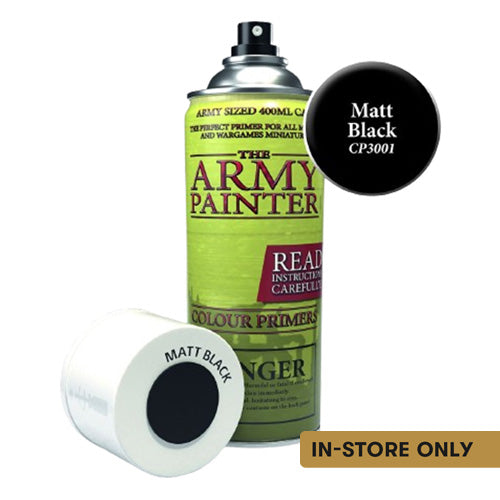 Army Painter Aerosol Spray Primer - Matt Black 400ml