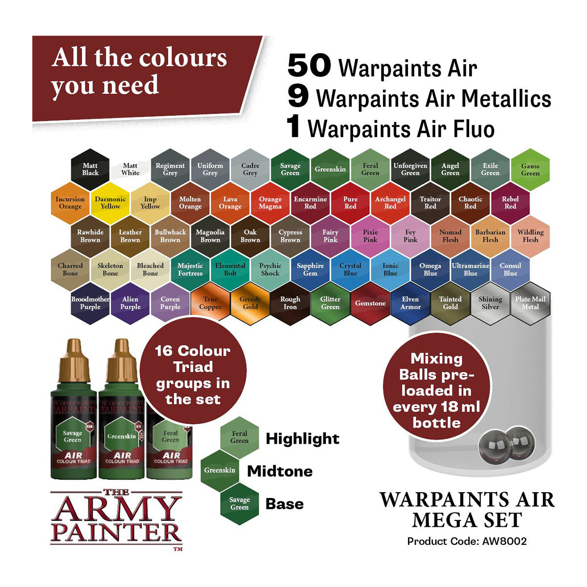 Army Painter Warpaints Air Mega Set