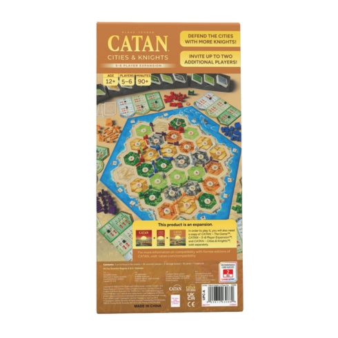CATAN 6th Edition Cities & Knights Expansion 5-6 Player Extension