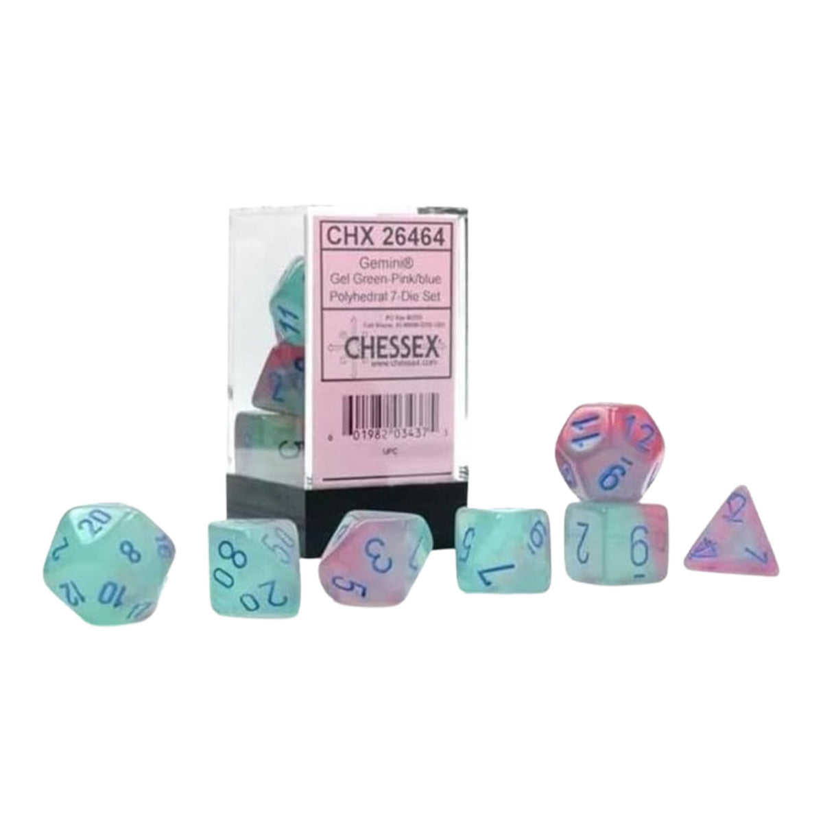 CHX 26464 Gemini Gel Green-Pink/blue Luminary 7-Die Set