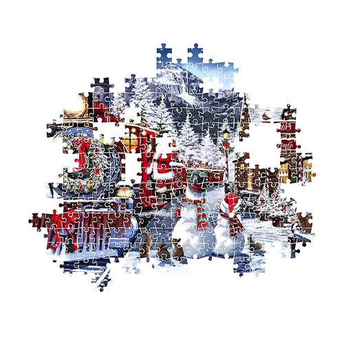 Clementoni Train Station With Santa 500 Piece Puzzle