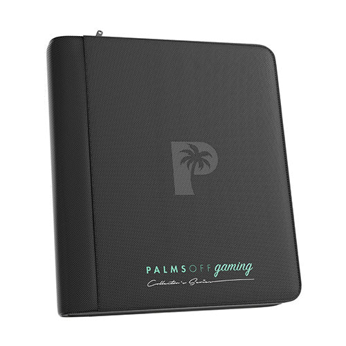 Collector's Series 4 Pocket TOP LOADER Zip Binder - CLEAR - Black