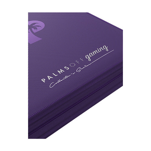 Collector's Series 4 Pocket TOP LOADER Zip Binder - CLEAR - Purple