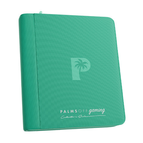 Collector's Series 4 Pocket TOP LOADER Zip Binder - CLEAR - Turquoise