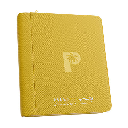 Collector's Series 4 Pocket TOP LOADER Zip Binder - CLEAR - Yellow