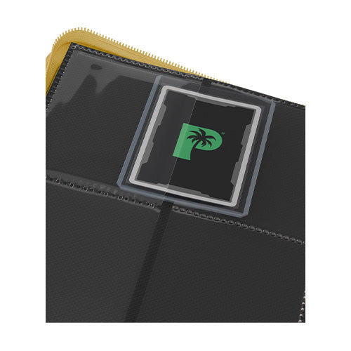 Collector's Series 4 Pocket TOP LOADER Zip Binder - CLEAR - Yellow
