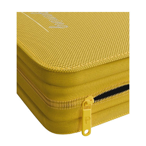 Collector's Series 4 Pocket TOP LOADER Zip Binder - CLEAR - Yellow