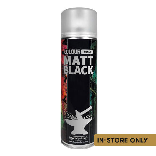 Colour Forge - Aerosol Spray Primer - Matt Black 500ml