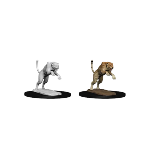 D&D Nolzurs Marvelous Unpainted Miniatures Panther & Leopard
