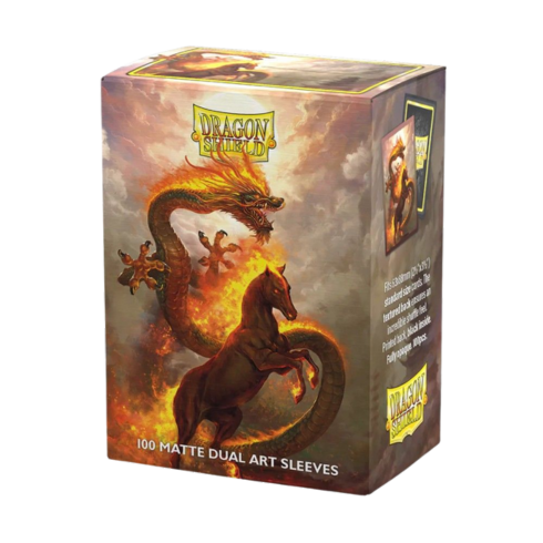 Dragon Shield 100ct Matte Dual Art Lunar New Year 2026 Fire Horse Sleeves