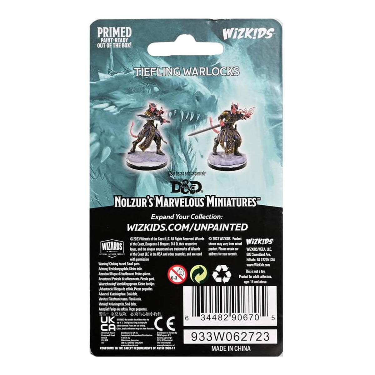 D&D Nolzur's Marvelous Miniatures: Tiefling Warlocks