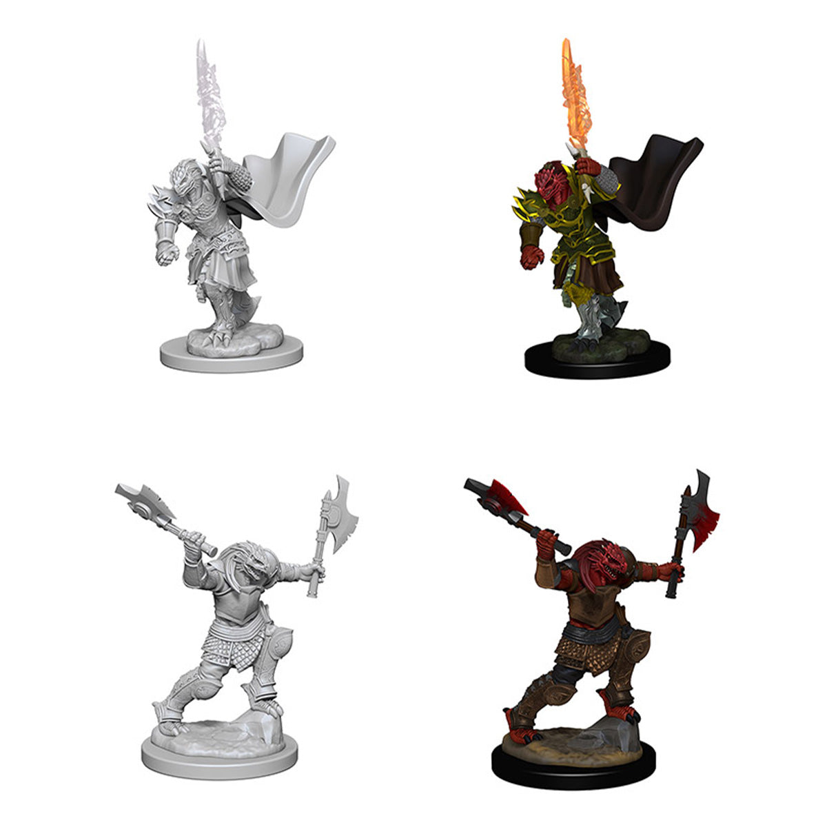 D&D Nolzurs Marvelous Unpainted Miniatures Dragonborn Female Fighter