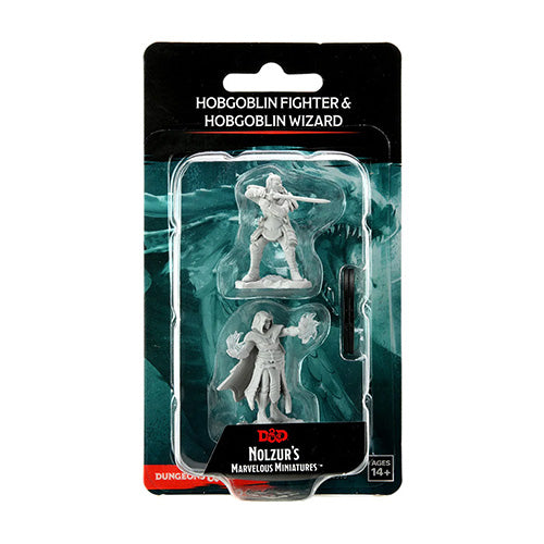 D&D Nolzurs Marvelous Unpainted Miniatures Hobgoblin Fighter Male & Hobgoblin Wizard Female
