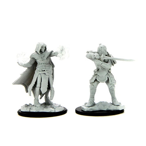 D&D Nolzurs Marvelous Unpainted Miniatures Hobgoblin Fighter Male & Hobgoblin Wizard Female
