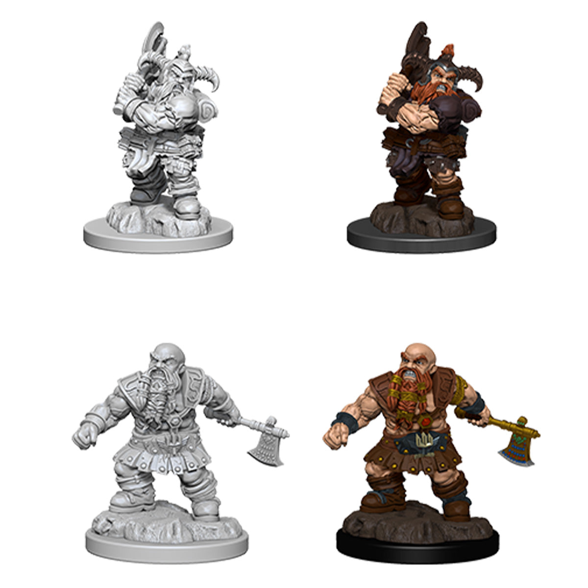 D&D Nolzurs Marvelous Unpainted Miniatures Male Dwarf Barbarian