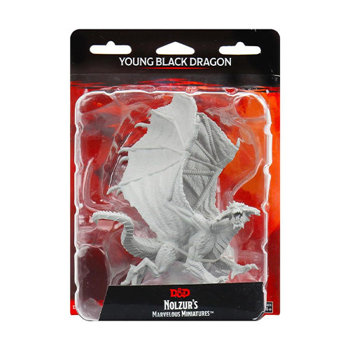 D&D Nolzurs Marvelous Unpainted Miniatures Young Black Dragon