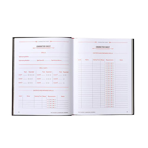 D&D The Player's Campaign Journal