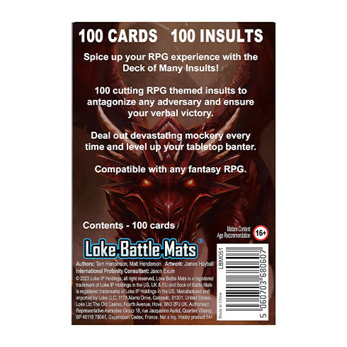 Deck of Many Insults