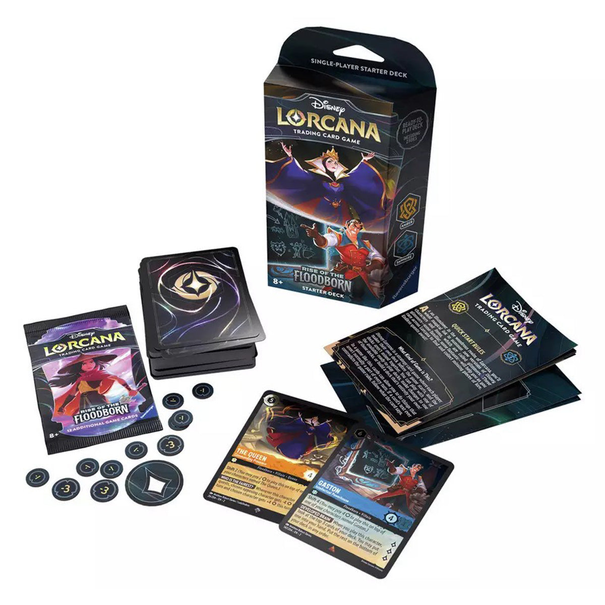 Disney Lorcana TCG Rise of the Floodborn Starter Decks (Pair)