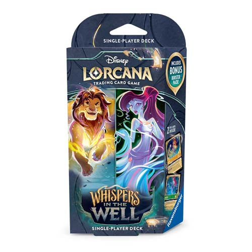 Disney Lorcana TCG Series 10 Whispers in the Well Single Player Deck (Pair)