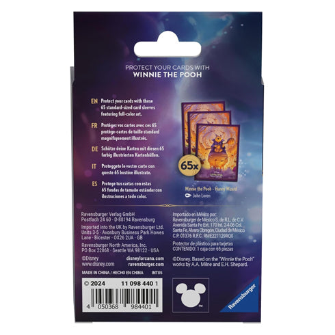 Disney Lorcana TCG Series 6 Azurite Sea Sleeves Winnie the Pooh Hunny Wizard
