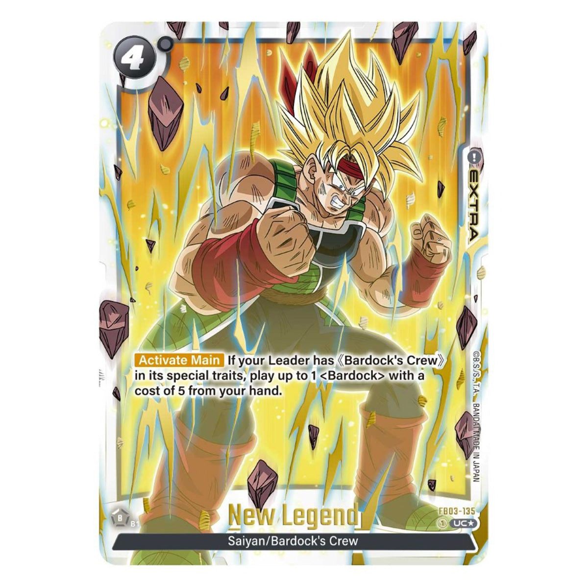 Dragon Ball Super Card Game: Fusion World Official Card Case & Sleeves Set 1 Bardock