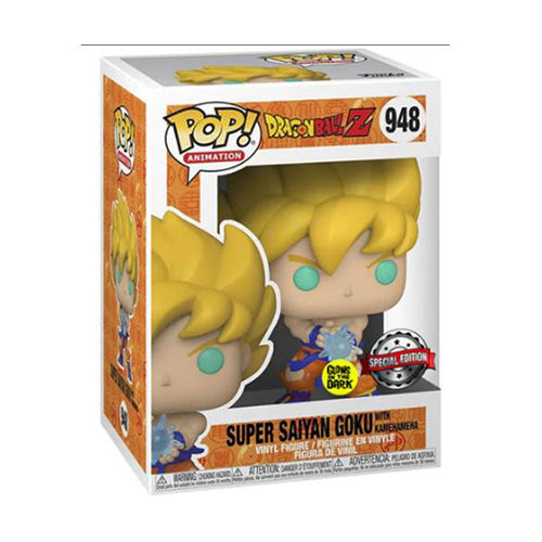 Dragon Ball Z - Super Saiyan Goku with Kamehameha Wave Glow Pop! Vinyl