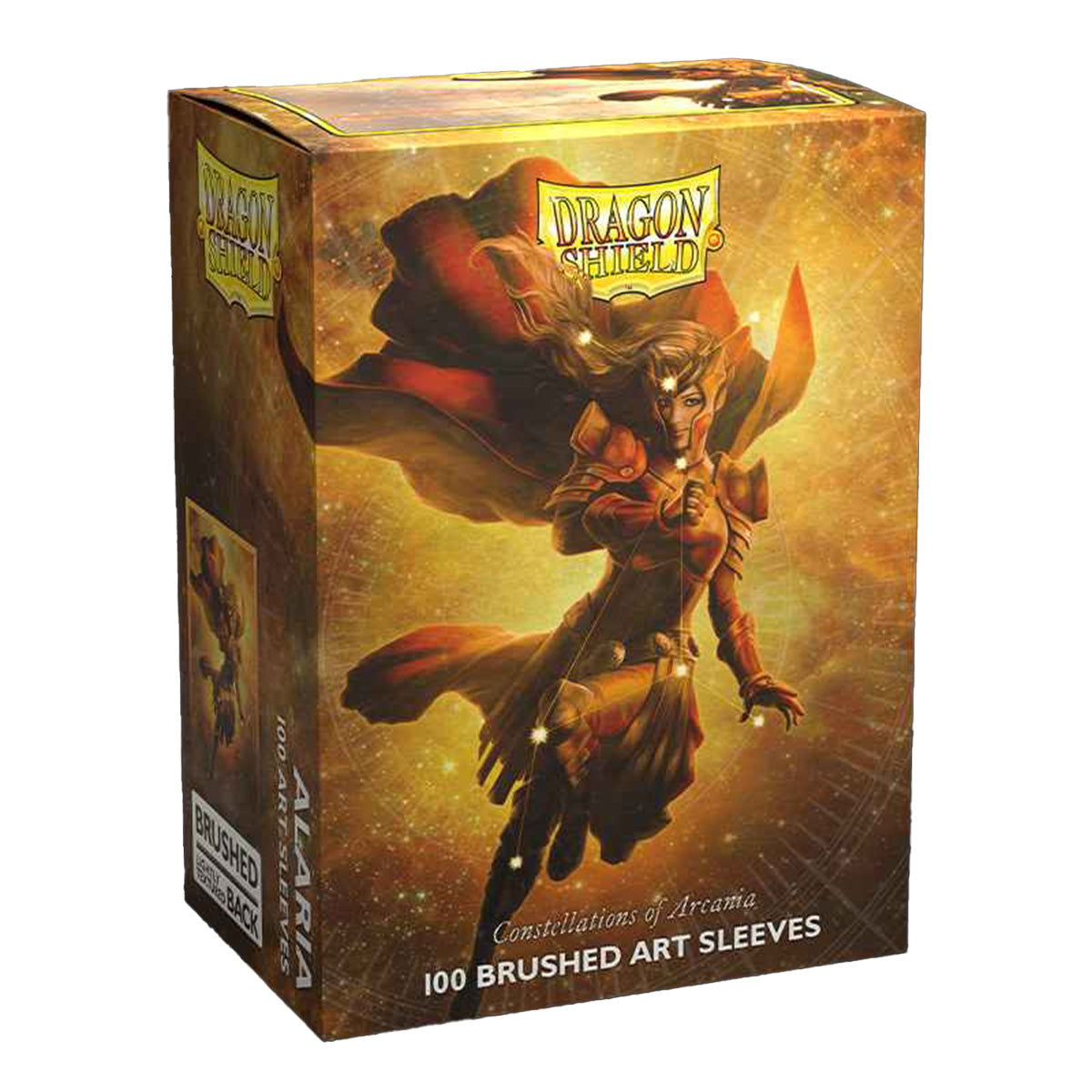 Matte Finish Sleeves Dragon Shield Art Brushed Sleeves - Constellations: Alaric, 2 Packs (100 Count Each) For TCG Cards Art Brushed Card Sleeves Matte Finish Sleeves Dragon Shield Art Brushed Sleeves - Constellations: Alaric, 2 Packs (100 Count Each) For TCG Cards Art Brushed Card Sleeves