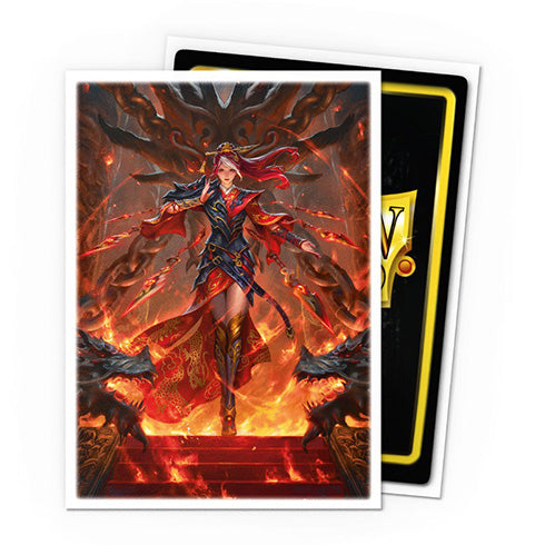 Dragon Shield 100ct Matte Art Flesh and Blood Cindra Dracai of Retribution Sleeves