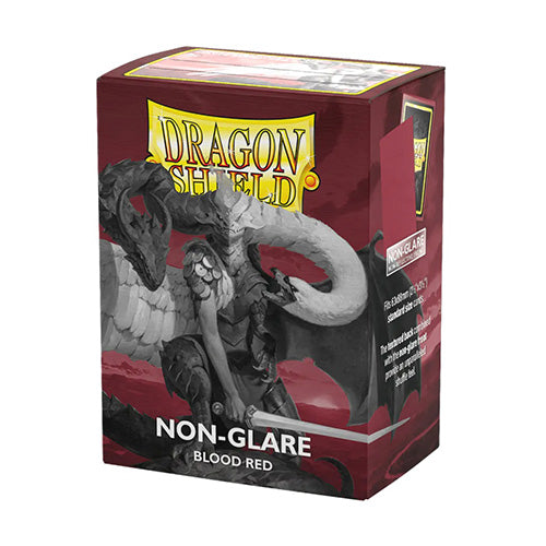Dragon Shield Standard 100ct Non Glare Matte Blood Red Sleeves 63x88mm