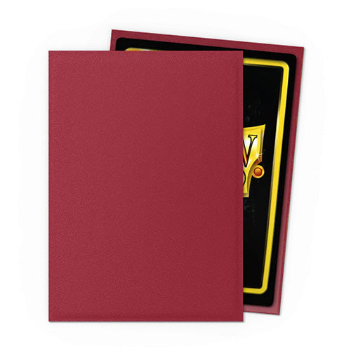 Dragon Shield Standard 100ct Non Glare Matte Blood Red Sleeves 63x88mm