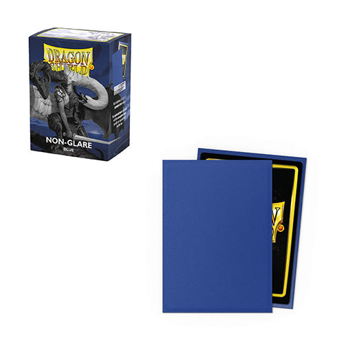 Dragon Shield Standard 100ct Non Glare Matte Blue Sleeves 63x88mm