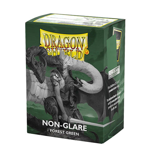 Dragon Shield Standard 100ct Non Glare Matte Forest Green Sleeves 63x88mm