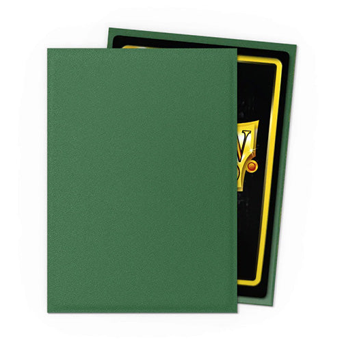 Dragon Shield Standard 100ct Non Glare Matte Forest Green Sleeves 63x88mm