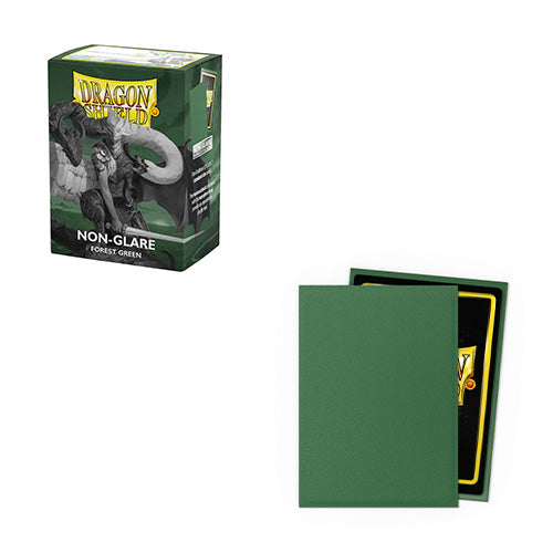 Dragon Shield Standard 100ct Non Glare Matte Forest Green Sleeves 63x88mm