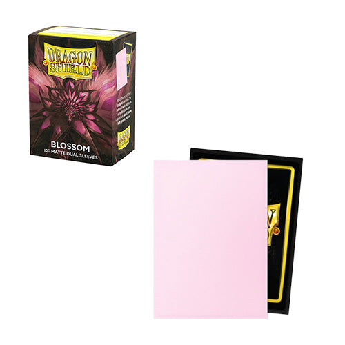 Dragon Shield Standard 100ct Dual Matte Blossom Pastel Pink Sleeves 63x88mm