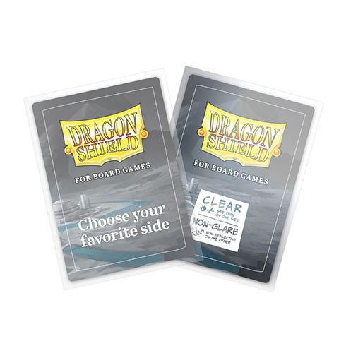 Dragon Shield Board Game Sleeves - Clear Non-Glare - Common Standard 63x88mm 100ct