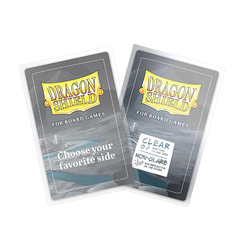 Dragon Shield Board Game Sleeves - Clear Non-Glare - European Standard 59x92mm 100ct