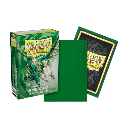 Dragon Shield Japanese 60ct Matte Emerald Sleeves 59x86mm