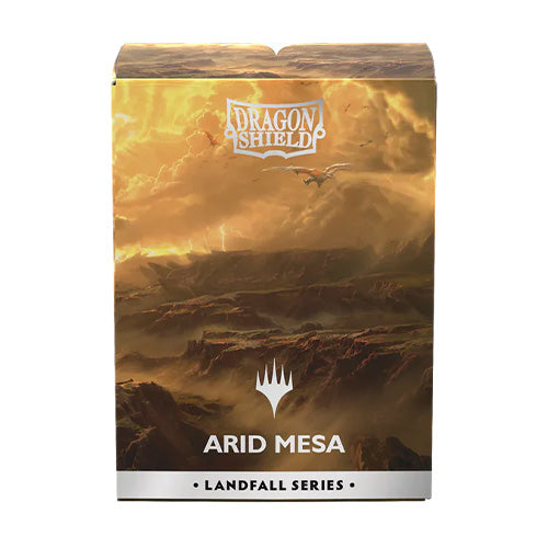 Dragon Shield Standard 100ct Matte Dual Art Magic MTG Landfall Series Arid Mesa Sleeves