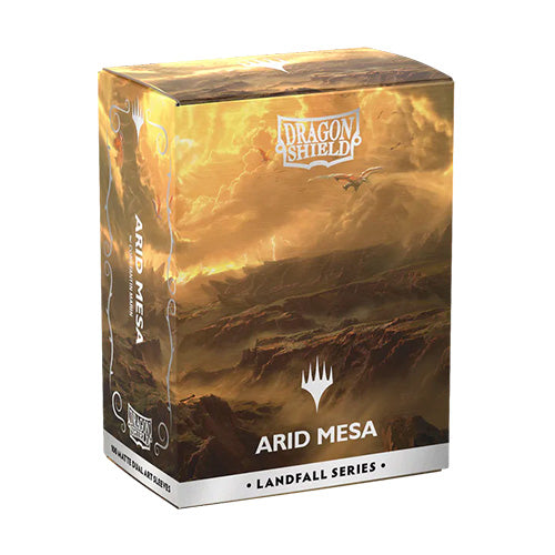 Dragon Shield Standard 100ct Matte Dual Art Magic MTG Landfall Series Arid Mesa Sleeves