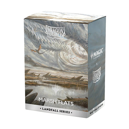 Dragon Shield Standard 100ct Matte Dual Art Magic MTG Landfall Series Marsh Flats Sleeves
