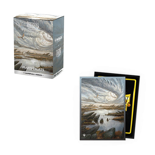 Dragon Shield Standard 100ct Matte Dual Art Magic MTG Landfall Series Marsh Flats Sleeves