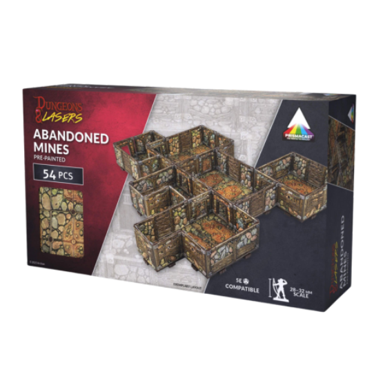 Dungeons & Lasers Abandoned Mines Prismacast Pre-Painted Terrain
